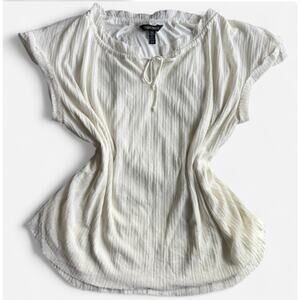 Ellen Tracy Women's White Blouse - Size XL